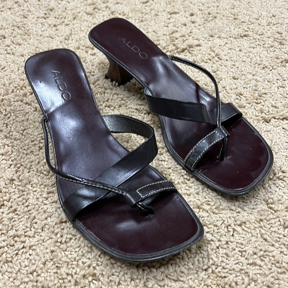 Aldo brown sandals size 37